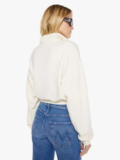 Cropped Half-Zip Sweatshirt