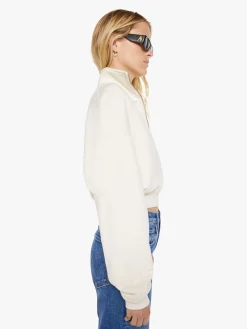 Cropped Half-Zip Sweatshirt