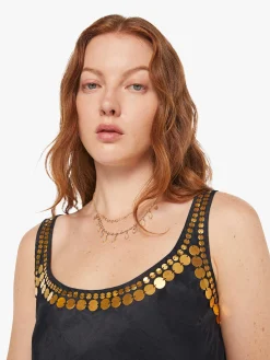 Fiona Gilded Coin Top