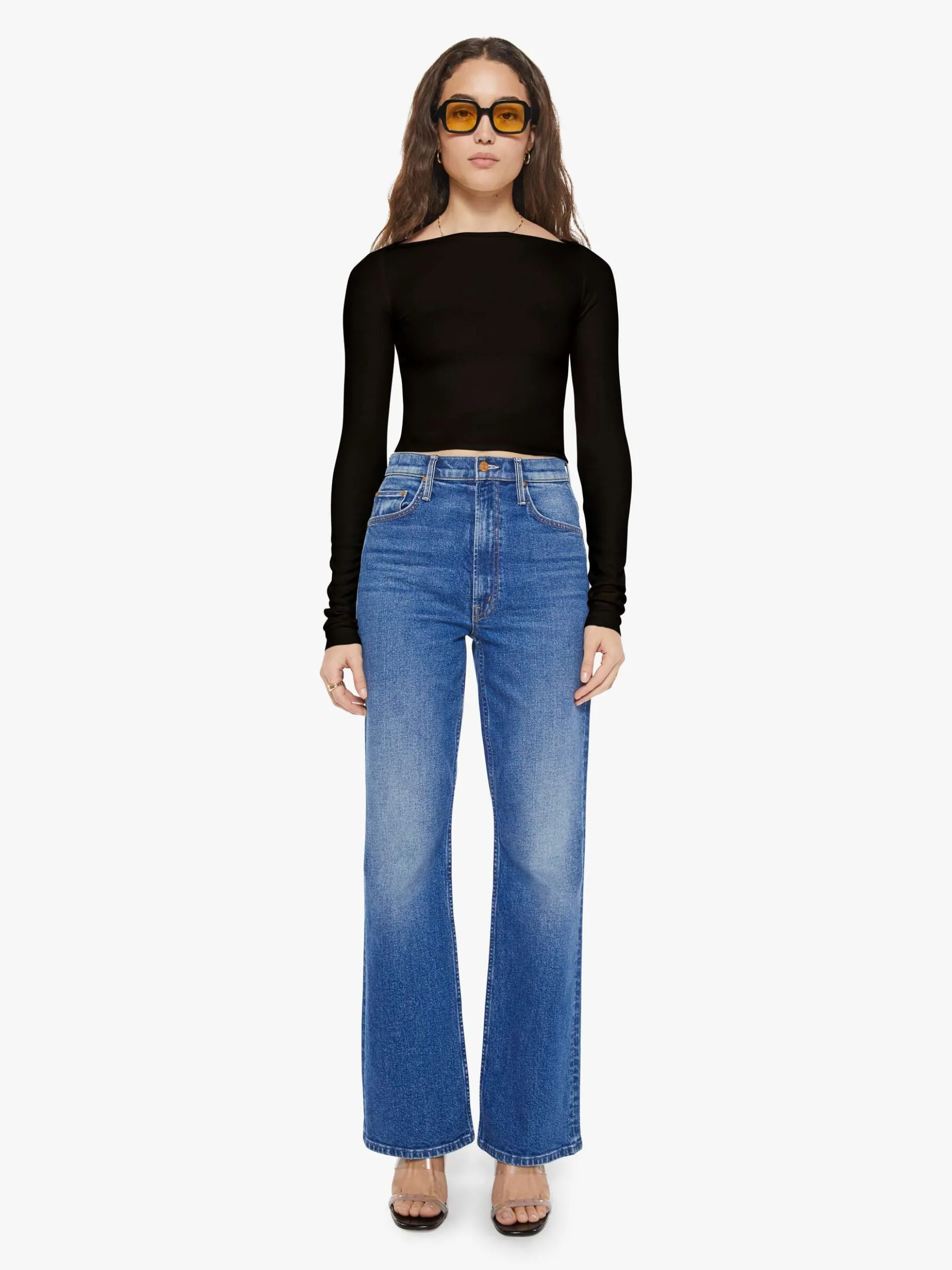 Long Sleeve Boatneck Top