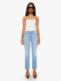 PETITES The Lil Mid Rise Dazzler Ankle Fray