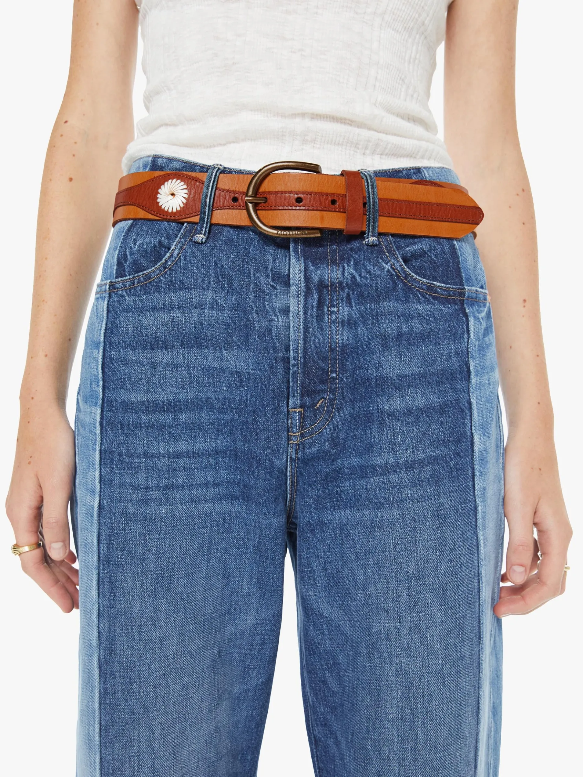 The 2 Tone Leather Belt