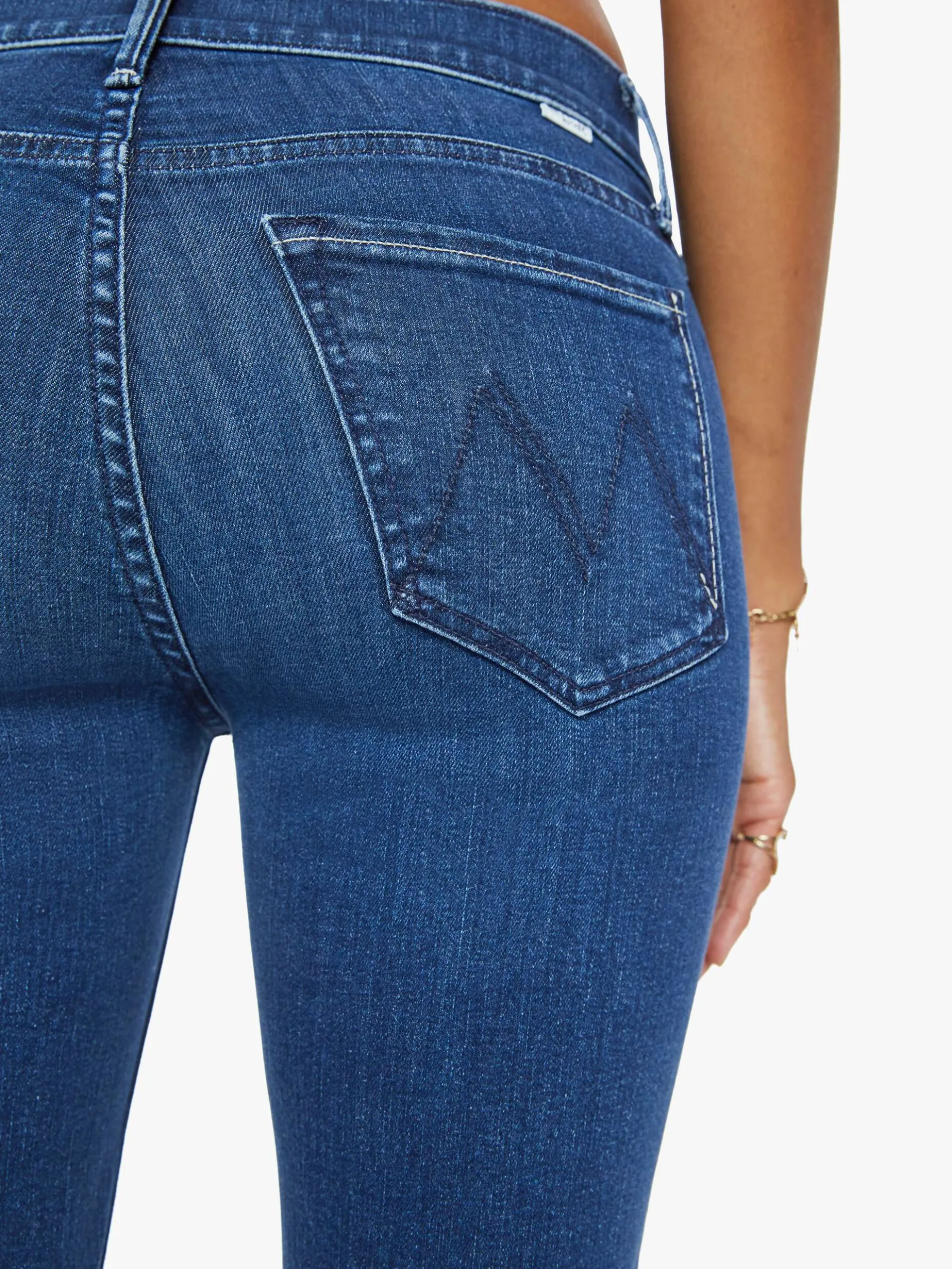The Mid Rise Dazzler Ankle Fray